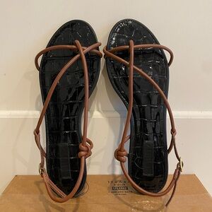 Schutz black and brown women’s sandal size 9